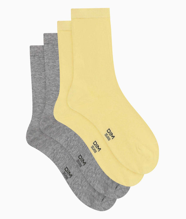 DIM Pack of 2 pairs of women's Banana cotton knee socks Dim
