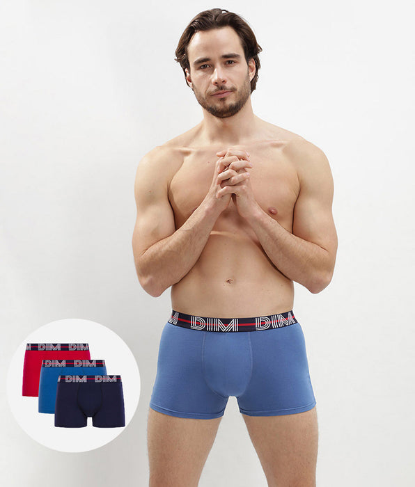 DIM 3-pack red, dark blue and sly blue trunks - Dim Powerful