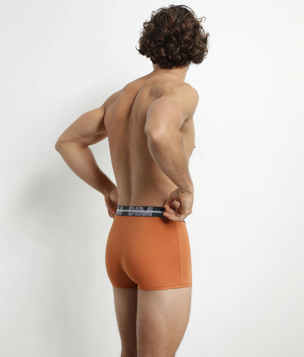 DIM Pack of 3 Men's 3D Belted Boxers Grey Blue Orange Dim Powerful