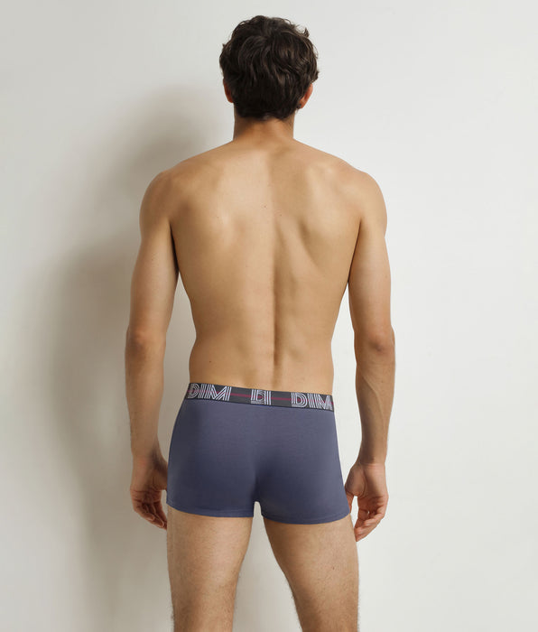 DIM Pack of 3 Red Black Blue Powerful boxer shorts for men