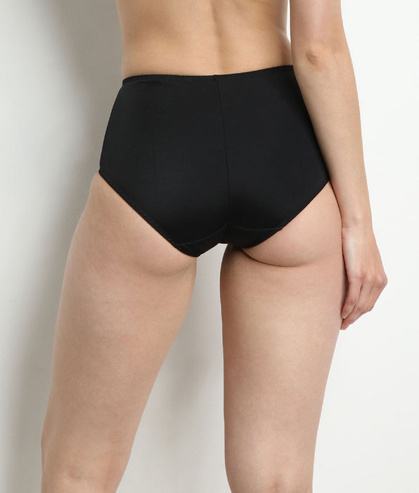DIM Black High-Waist Flat Tummy Briefs – Dim Silhouette Essentiel