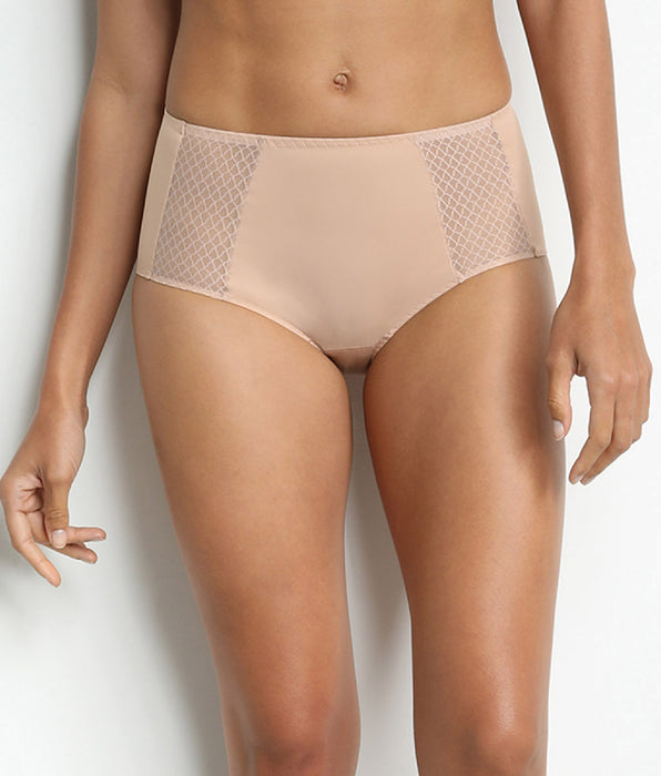 DIM Nude High-Waist Flat Tummy Briefs – Dim Silhouette Essentiel