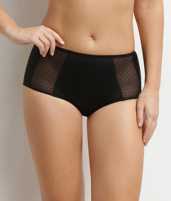 DIM Dim Silhouette Essentiel high-waisted flat tummy briefs in black