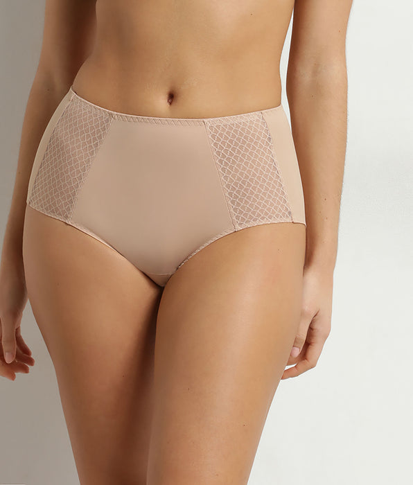 DIM Nude Dim Silhouette Essentiel high-waisted flat tummy briefs