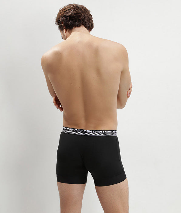 DIM Pack of 2 black boxers for men 3D Stay and Fit