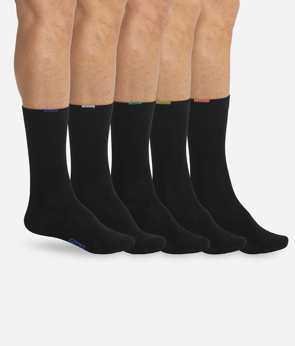 DIM Pack of 5 pairs of black EcoDIM socks for men