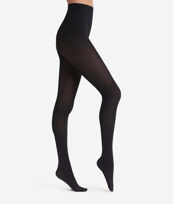 DIM Black Diam’s Jambes Fuselées 70 blackout leg shaper tights