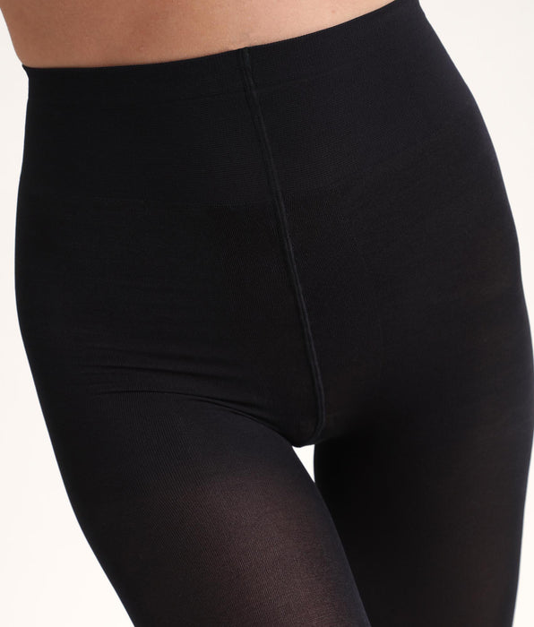 DIM Black Diam’s Jambes Fuselées 70 blackout leg shaper tights