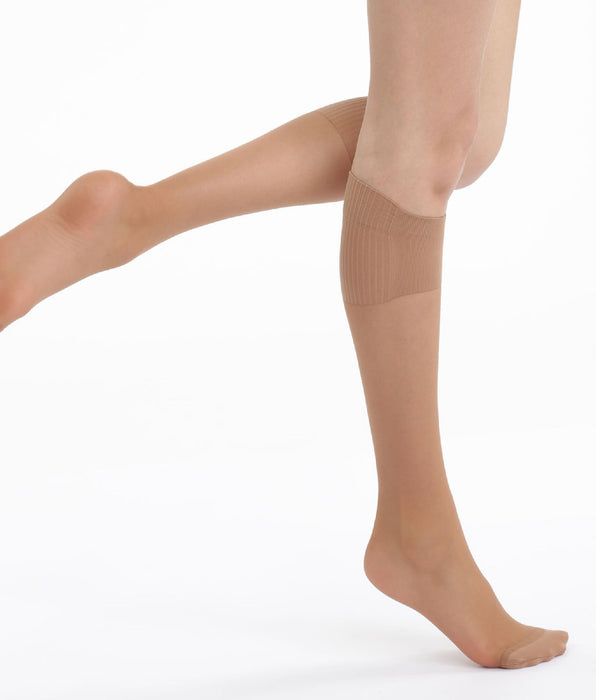 DIM Pack of 2 Absolu Flex 20D Cinnamon Knee Highs