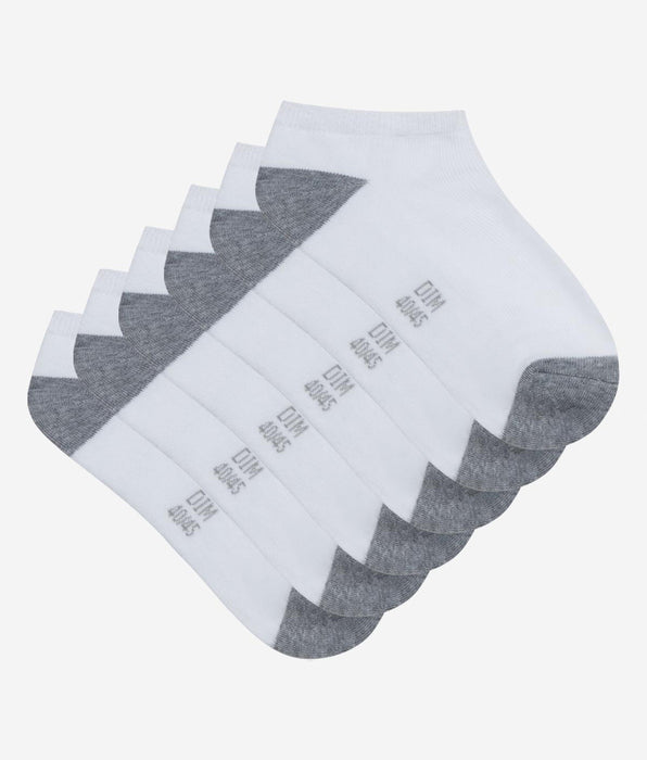 DIM Pack of 3 pairs of invisible trainer socks for men
