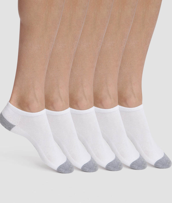 DIM Pack of 5 pairs of men's white cotton socks EcoDim Sport