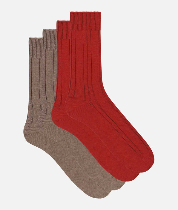 DIM Pack of 2 pairs of Bamboo Red men's socks