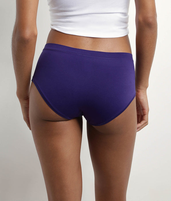 DIM Oh My Dim's Pack of 2 women's shorties in Fuchsia and Violet microfibre