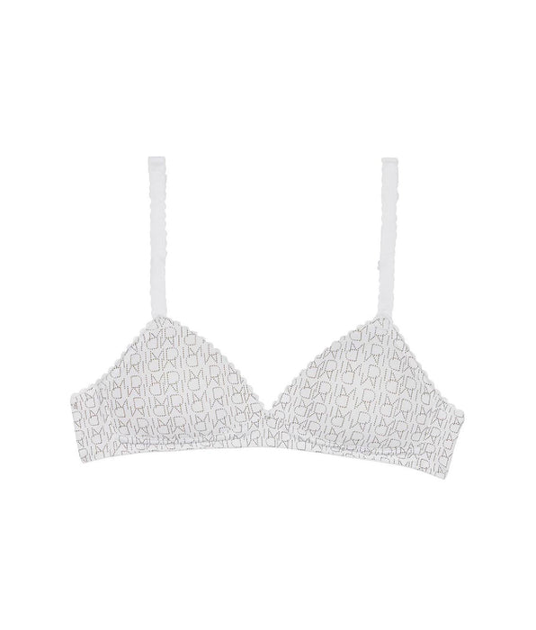 DIM White Triangle bra - DIM Touch Girl
