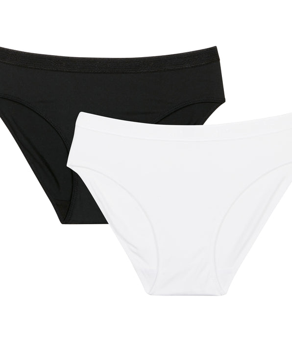 DIM 2 pack white briefs for girl - Pocket Micro