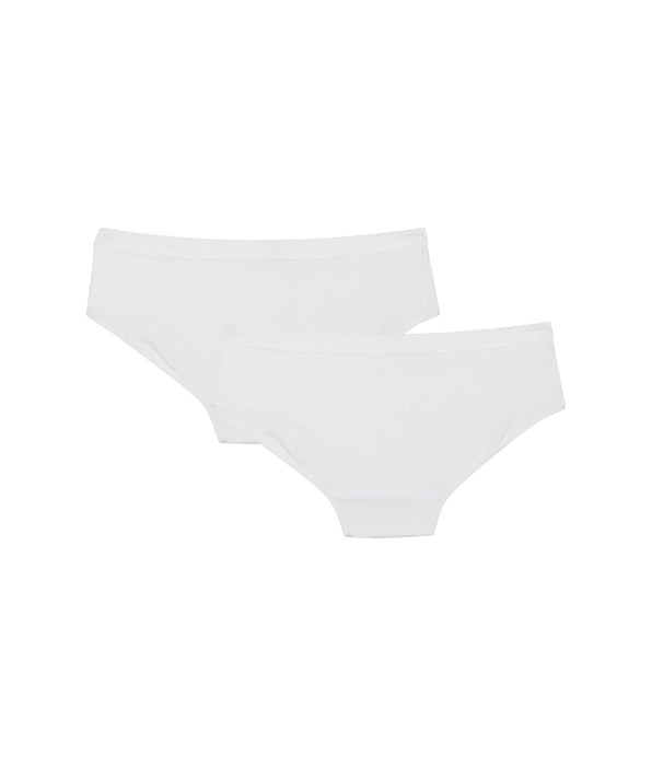 DIM 2 pack white shorties for girl- Pocket Micro