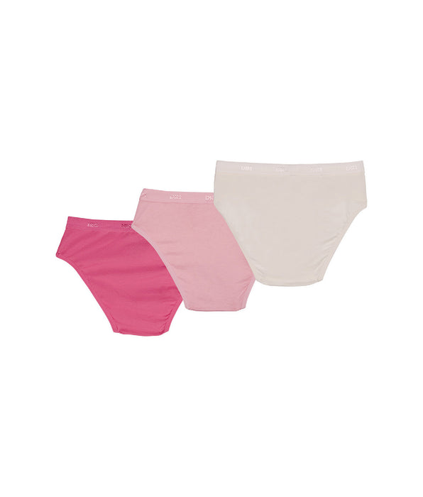 DIM Pack of 3 pearl and pink knickers Les Pockets DIM Girl
