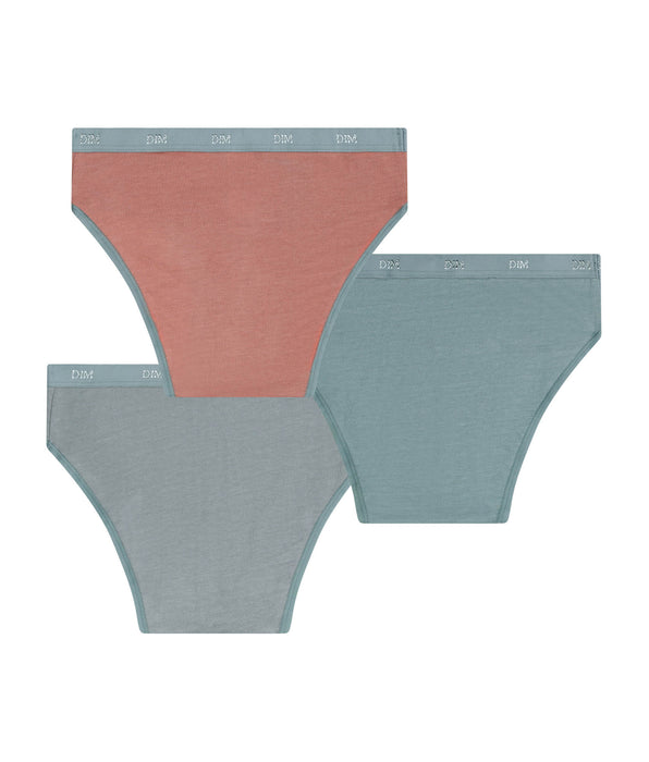 DIM Pack of 3 Les Pockets Ecodim Kids girls' clay knickers