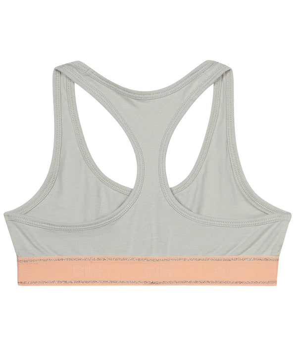 DIM Girl's grey and pink bra Dim Sport
