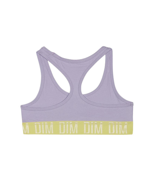 DIM Girl's Lila stretch cotton bra and Anis Dim Sport support band