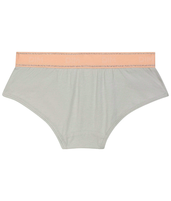 DIM Girl's Shorty Grey and Pink Dim Sport
