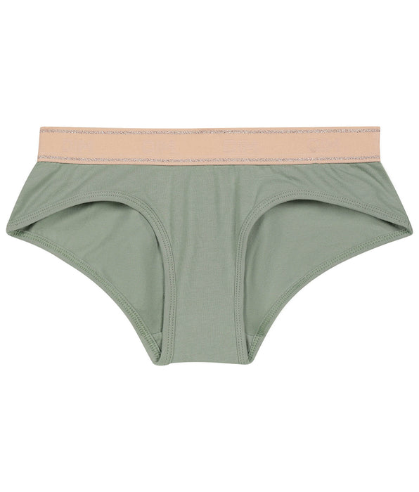 DIM Girls' Shorty in Sage Green and Pink Dim Sport

