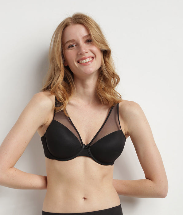DIM Black invisible padded bra Dim Generous Limited Edition