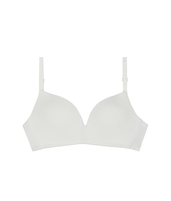 DIM White triangle bra with cups for girls Dim Invisible