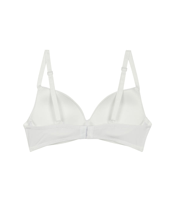DIM White triangle bra with cups for girls Dim Invisible
