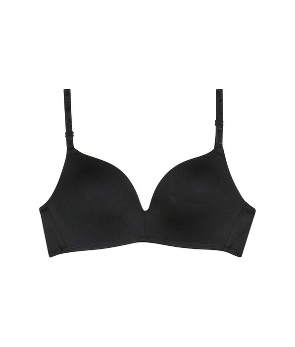 DIM Black triangle bra with cups for girls Dim Invisible