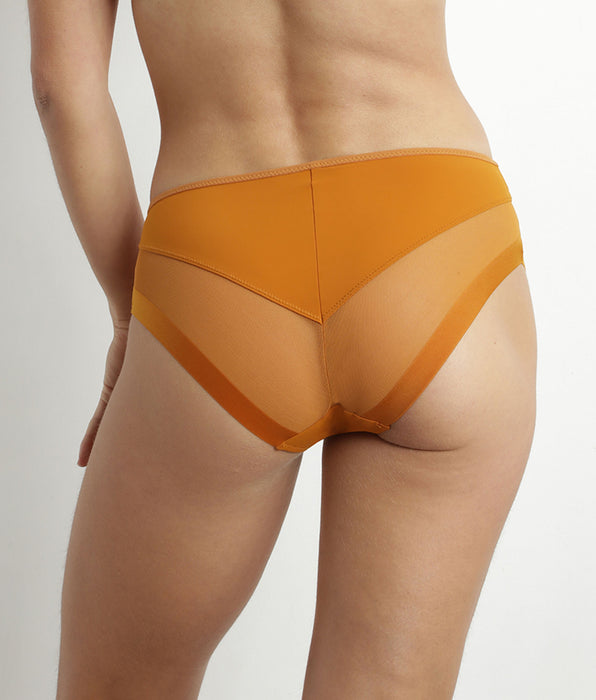 DIM Women's briefs in microfiber and tulle Mandarine Dim Generous
