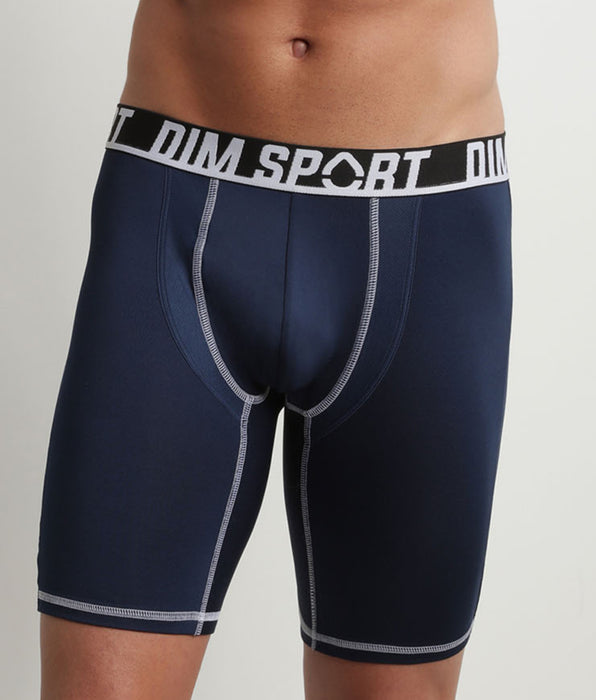 DIM Pack of 2 Grey and Black Dim Sport microfibre thermo-regulating boxers