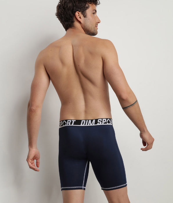 DIM Pack of 2 Grey and Black Dim Sport microfibre thermo-regulating boxers