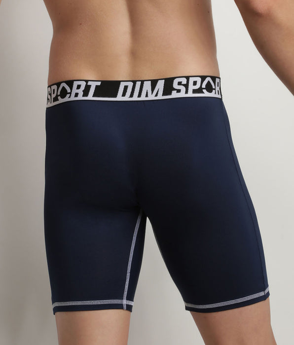 DIM Pack of 2 Grey and Black Dim Sport microfibre thermo-regulating boxers