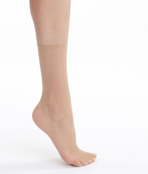 DIM Dim Sublime Voile Pack of 2 pairs of women's ankle socks Nude Ivory