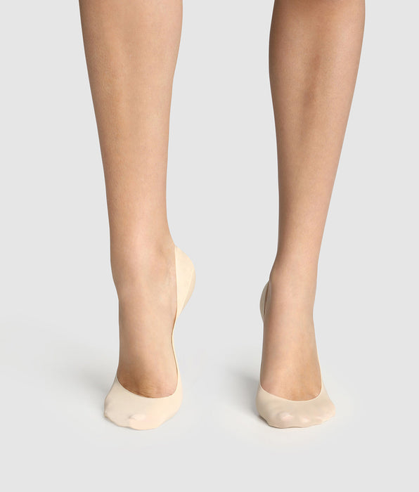 DIM Dim InvisiFit pack of 2 medium-cover natural footies