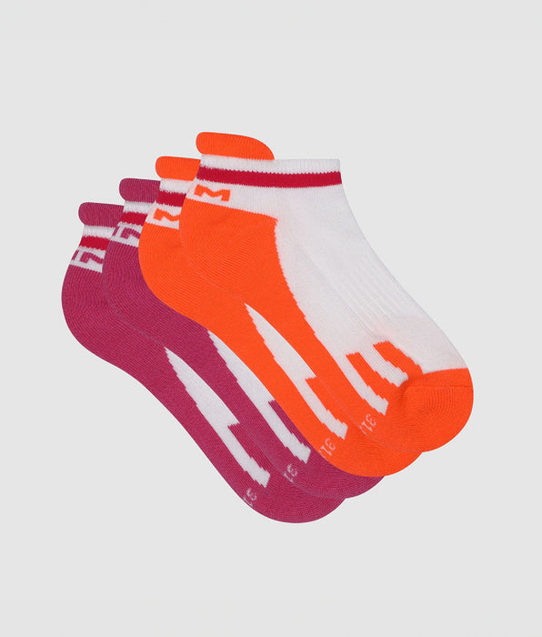 DIM Pack of  2 pairs of retro children's socks Rose Corail Dim Sport