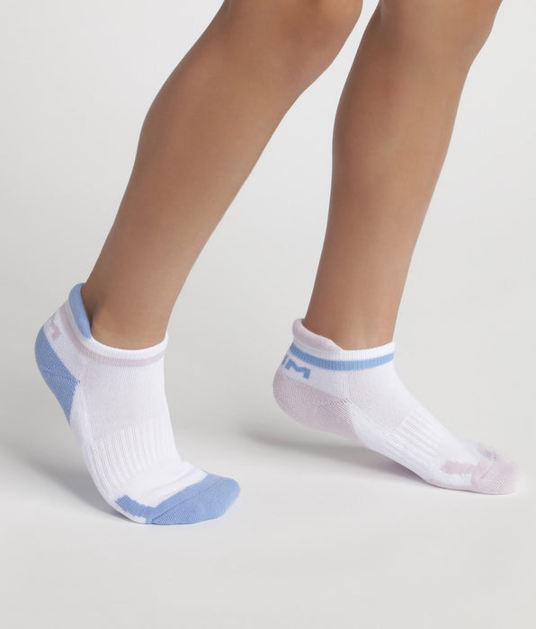 DIM Pack of 2 pairs of unisex cotton socks Lila Blue Dim Sport