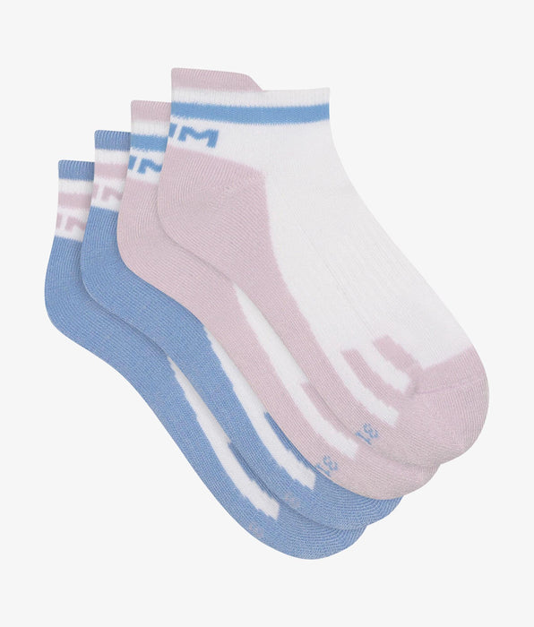 DIM Pack of 2 pairs of unisex cotton socks Lila Blue Dim Sport