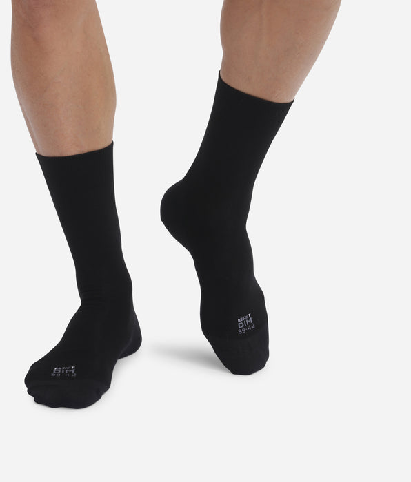 DIM Pack of 2 pairs of reinforced men's socks Black Ultra Resist