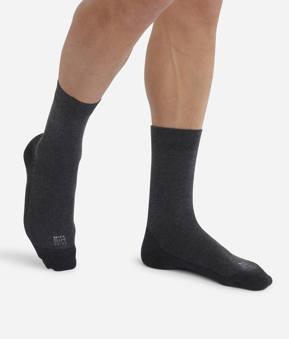 DIM Pack of 2 pairs of men's socks Anthracite Heather Ultra Resist
