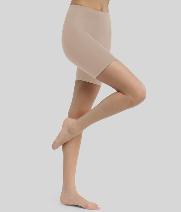 DIM Women's cyclist in Nude second-skin Dim Relax & Go