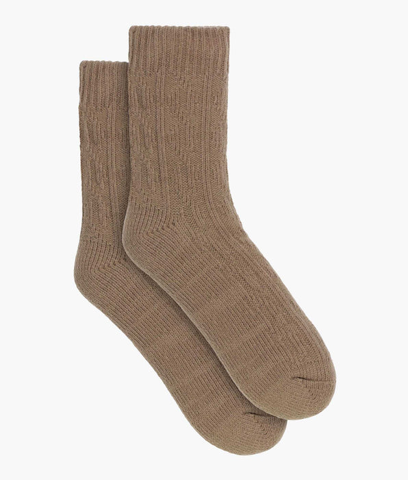 DIM Women's warm sock Brown Cocoon Polar Fleece
