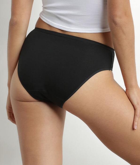 DIM Black Moments Oups DIM washable absorbent stretch cotton knickers