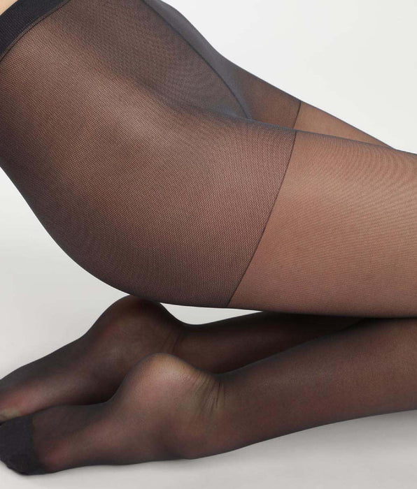 DIM Women's Black Ultra Resist sheer tights made of reinforced Lycra
