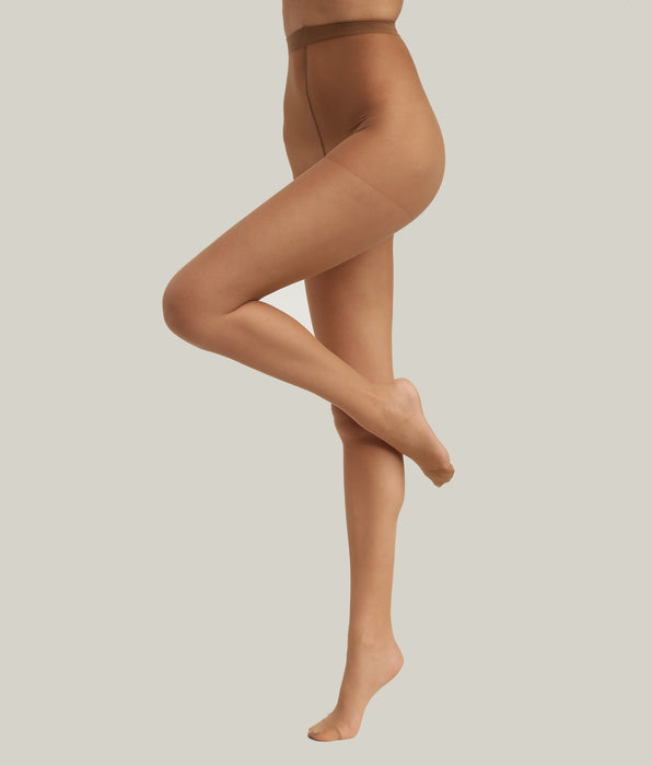 DIM Pack of 3 women's transparent voile tights Beige Dim Trio Red