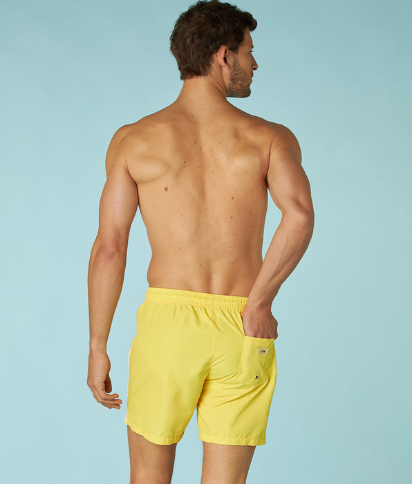 DIM Pastel yellow swim trunks for men