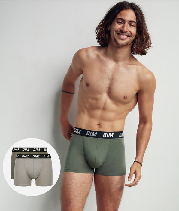 DIM Green Dim Sport Pack of 2 men's boxers with active temperature regulation