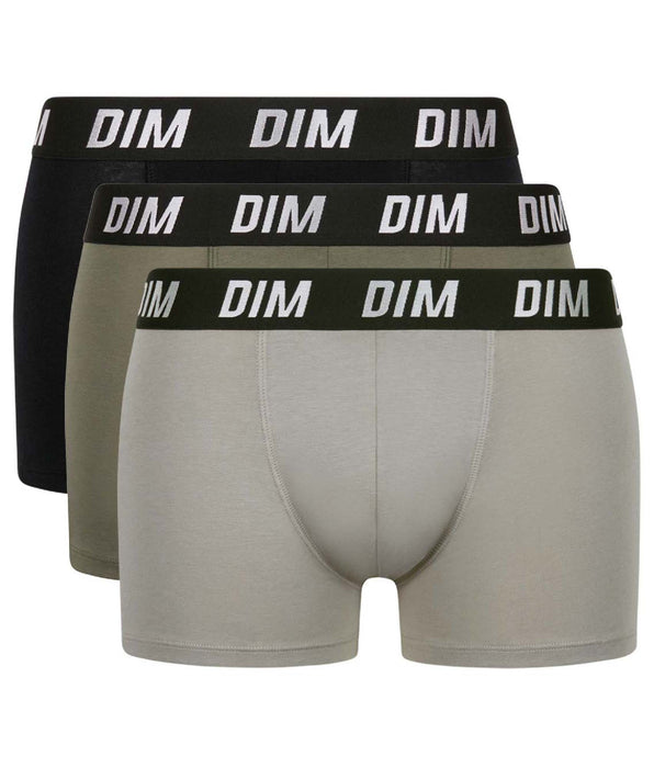 DIM Dim Sport Green Pack of 3 men's boxers with active temperature regulation