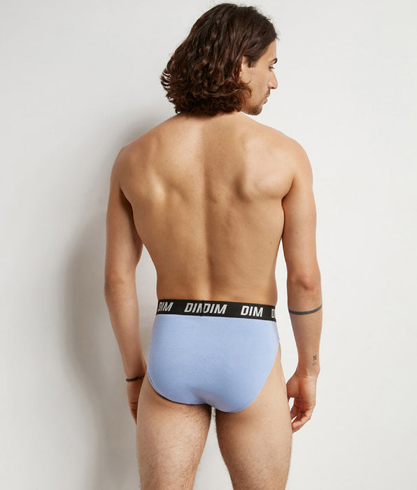 DIM Dim Sport Blue Pack of 3 men's briefs with active temperature regulation